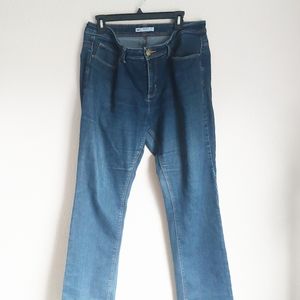 Lee Perfect Fit Womens Size 14 Short Dark Wash Jeans